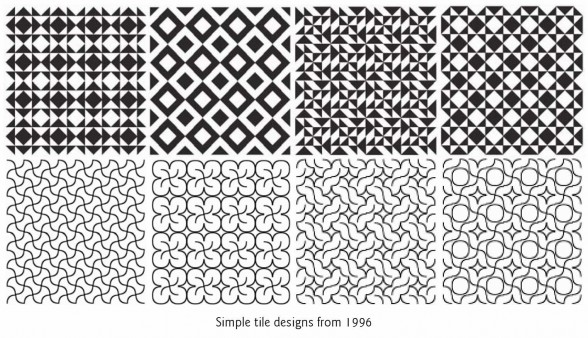 Simple tile designs from 1996