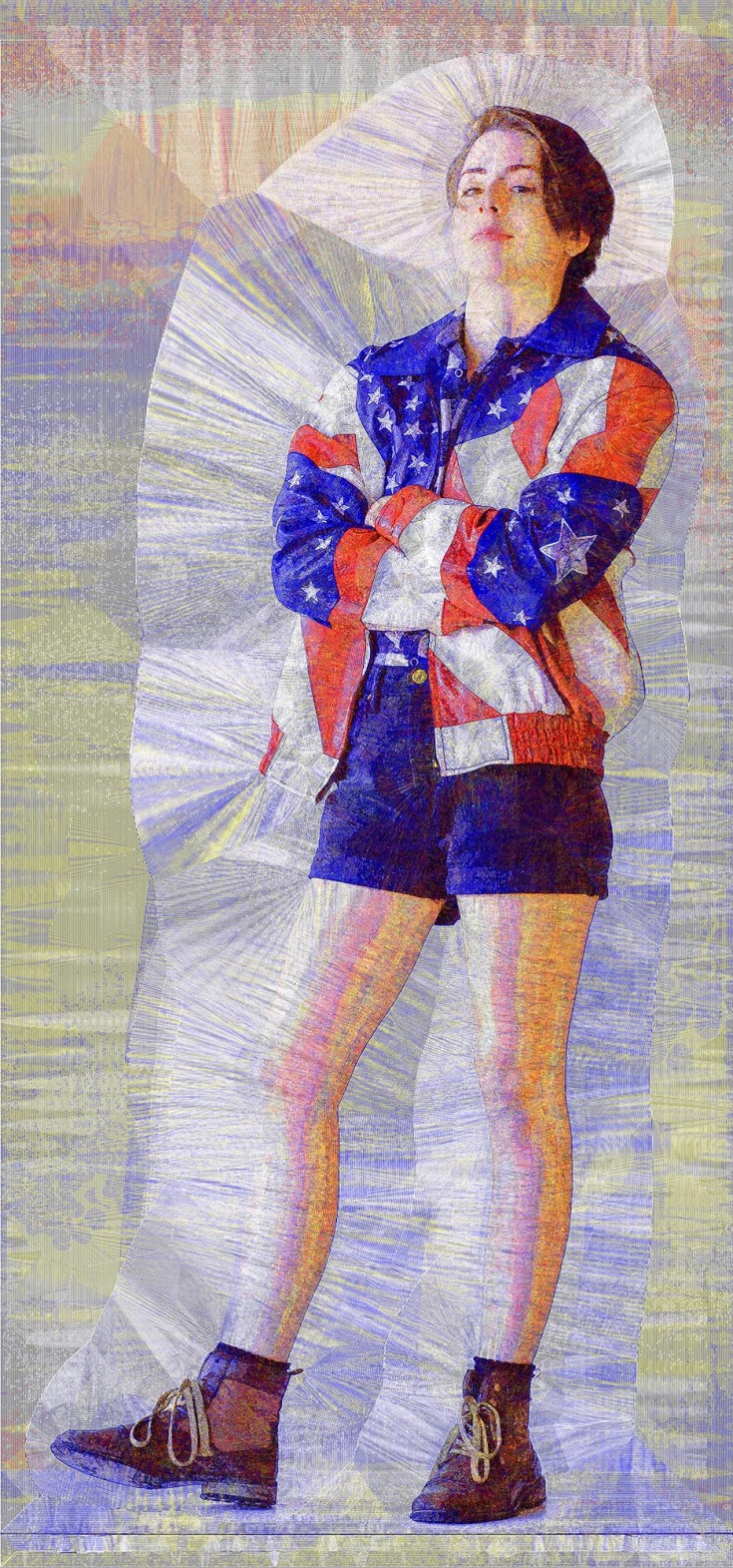 "Carrie Americana" 2014, 40 x 21 inches, archival print on aluminum