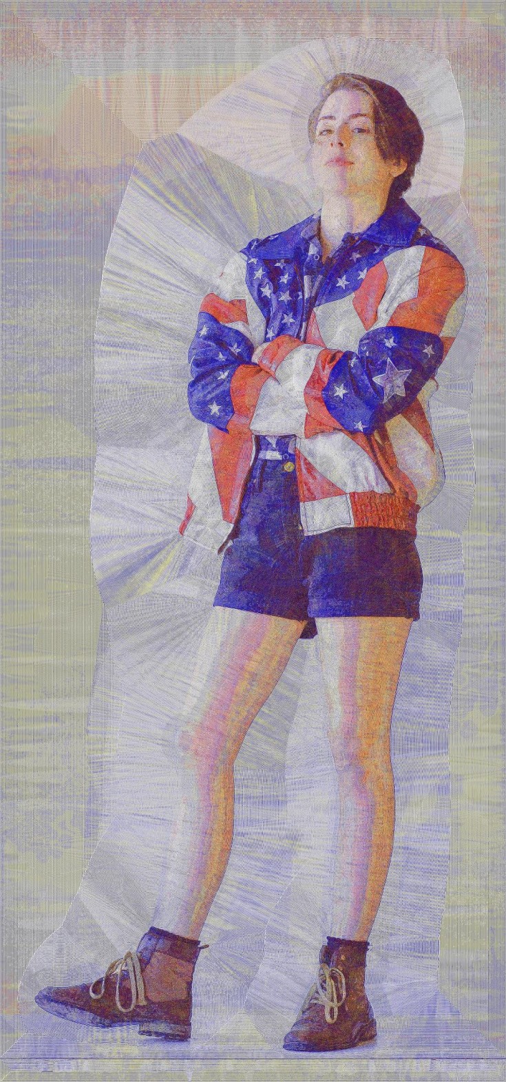 "Carrie Americana" 2014, 80 x 42 inches, archival print on aluminum